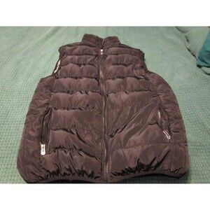 Black Puffer VEST 1 inside pocket-2 outside pockets-Size Large